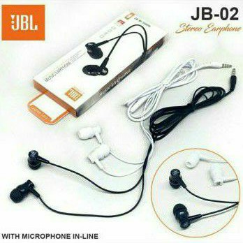 Handsfree Headset Earphone JB-02 Mega Bass With Mic