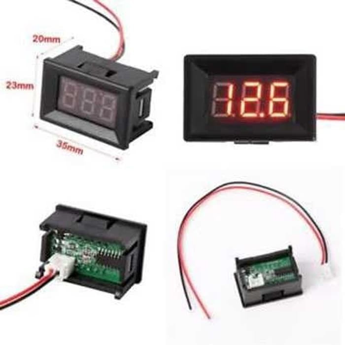 Voltmeter 0.56 Inch DC 4.5-30V 3 digit Voltage Meter led -SA21
