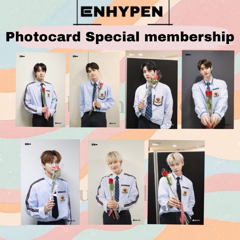 Photocard Enhypen unofficial Special membership