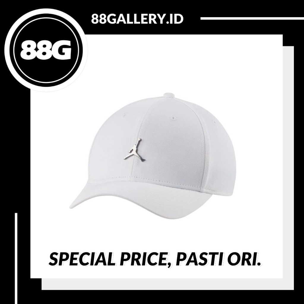 Air Jordan Classic 99 White Cap Metallic / Topi Jordan 100% Original