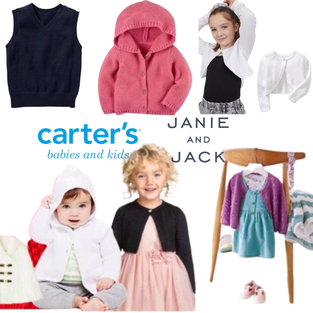 Sweater / cardigan Hoodie / bolero Vest rajut knit anak dan baby branded