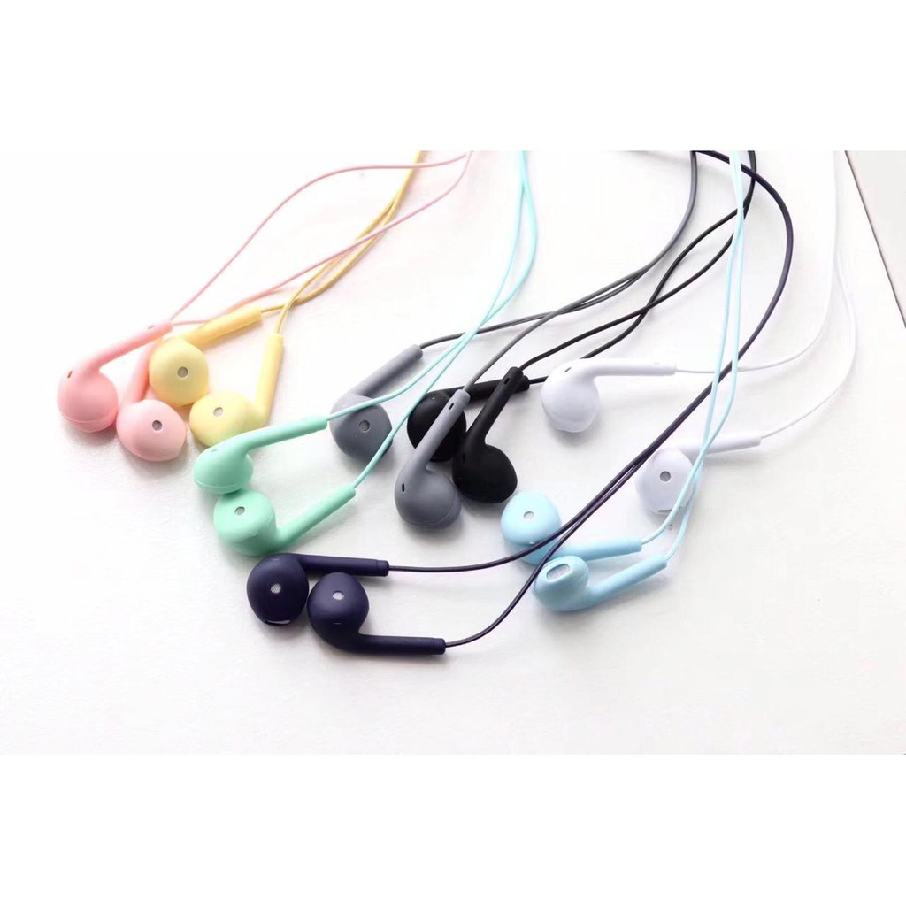 BM025 HEADSET HANDSFREE earphone U19 MACARON MATE COLOR HIFI EXTRA BASS MA202