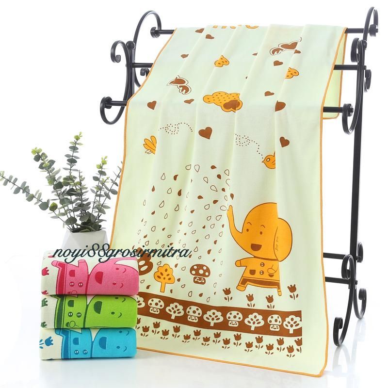 Handuk Bayi Unisex Handuk Anak Handuk Microfiber Lembut Daya Serap Tinggi 50X100cm  Dan 60x120cm Perlengkapan Kamar Mandi Handuk Mandi Anak Baby Lembut Handuk Murah Washlap Bayi Baby Putih