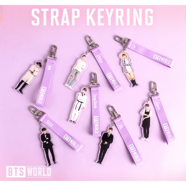 BTS World MD Strap Keyring