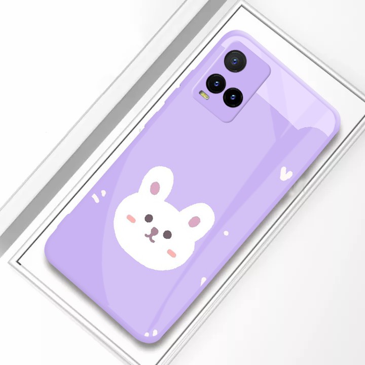 [U42] Softcase Kaca Bezel Lilac Vivo Y21 Y21S - Softcase Mirror Vivo - Case Kaca Vivo -  Softcase Ka