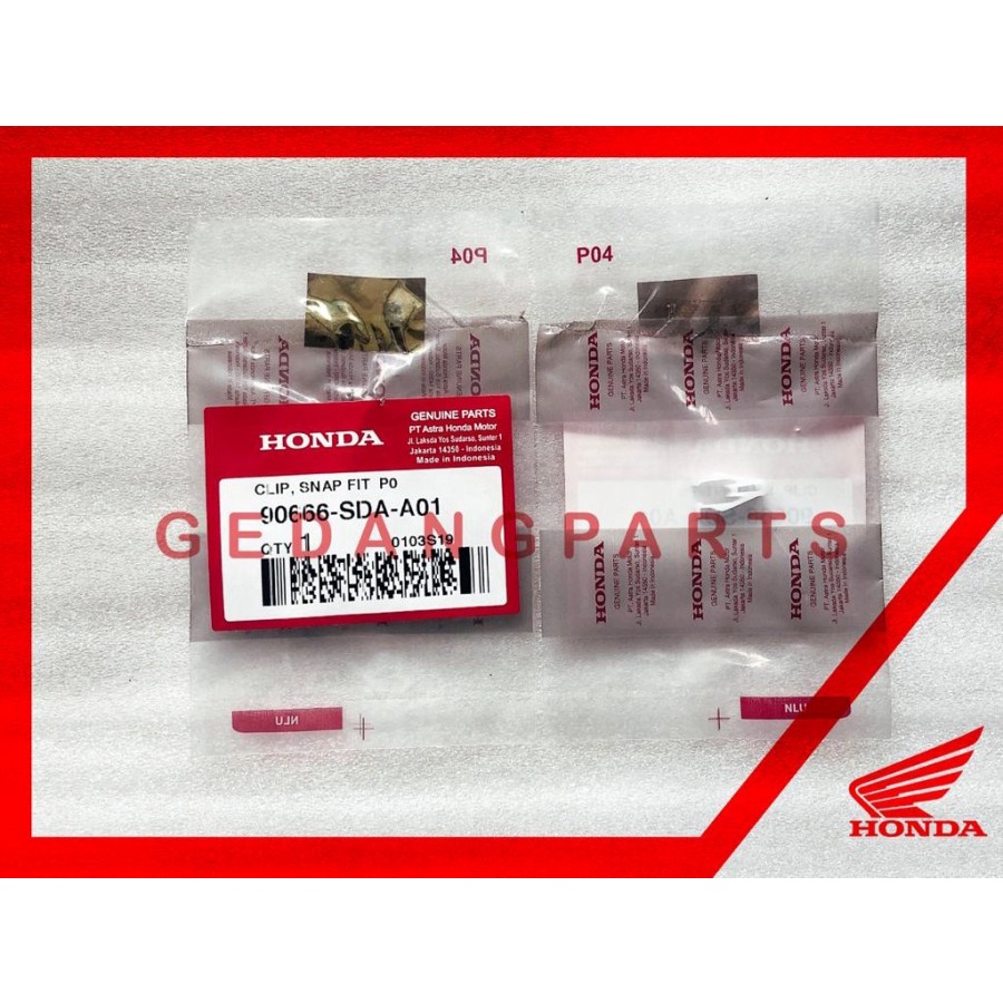 KLIP BODY CLIP SNAP FIT SEMUA MOTOR HONDA ORI 90666-SDA-A01