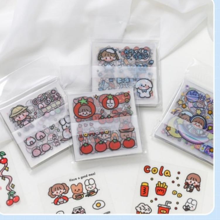 

Harga Spesial.. 50 waterproof 2D stiker box bujo botol motivasi atk deco