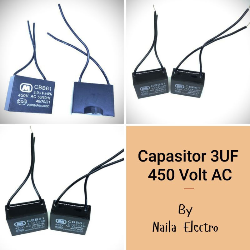 Kapasitor 3 uf 450 v / Kapasitor 3uf 450v / Capasitor
