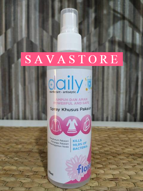 PAKET DAILY DESINFEKTAN ANTISEPTIC SPRAY 250ml + DESINFEKTAN CAIR 5 LITER 5L KHUSUS PAKAIAN / BAJU