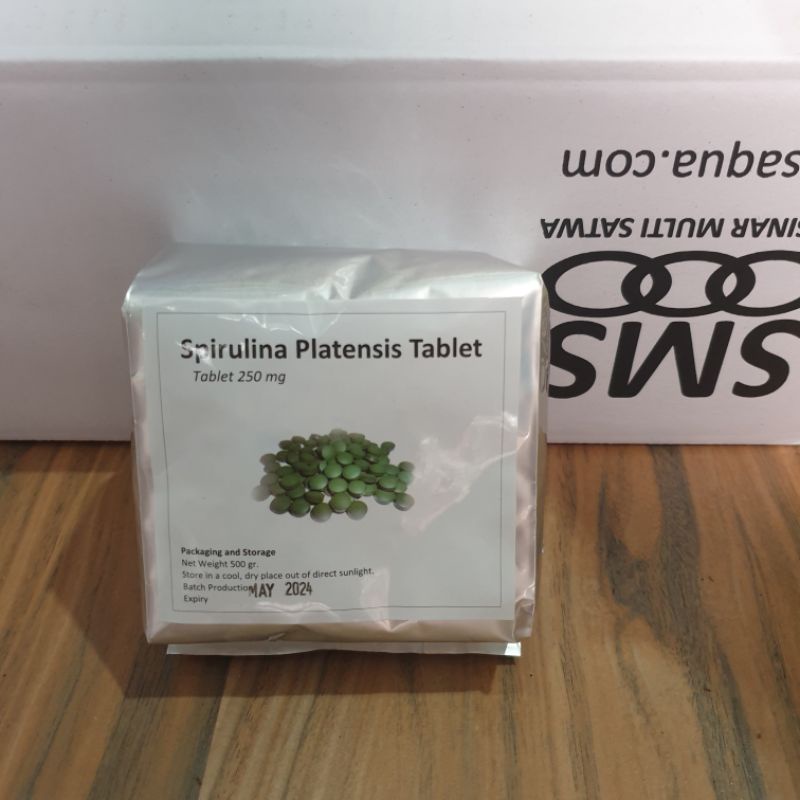 SPIRULINA PLATENSIS TABLET @500 GR FOOD GRADE BY SMS