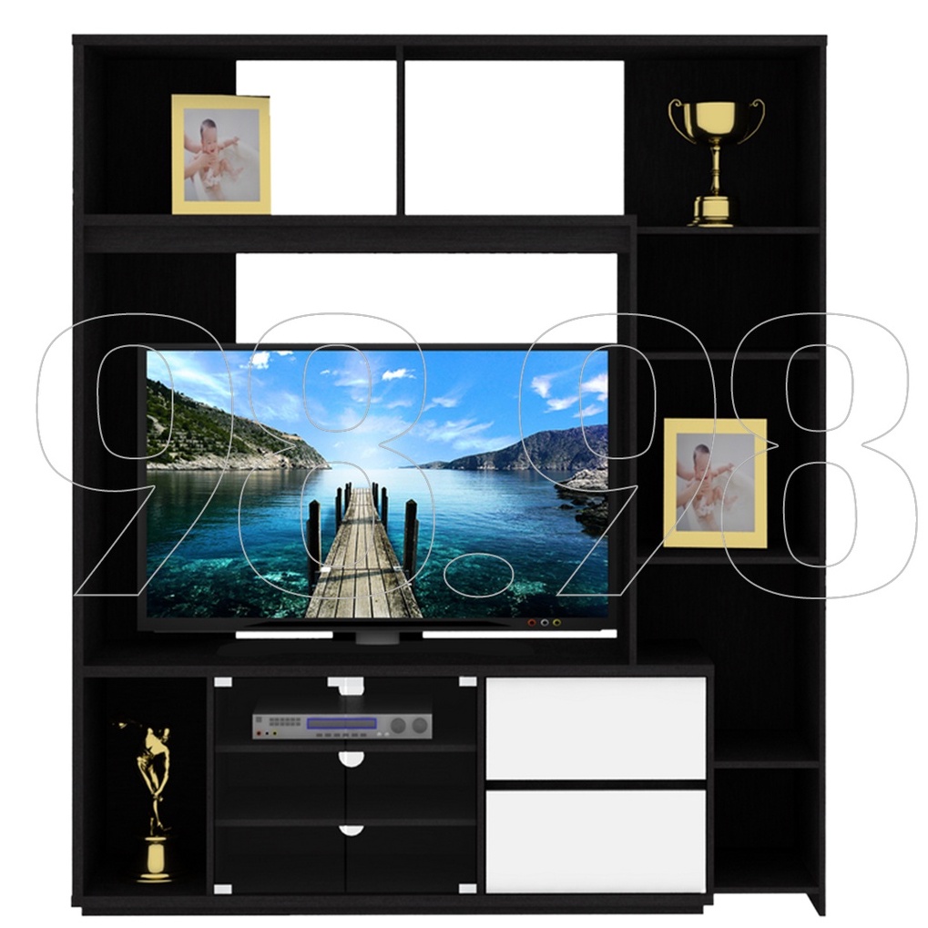 EXPO Lemari Hias TV Modern Minimalis WU8213 - Buffet Tv - Partisi sekat Ruangan - Medan