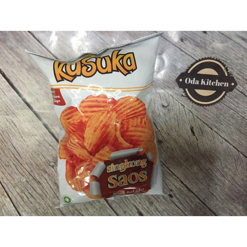 KUSUKA KERIPIK SINGKONGN SAOS BALADO PACK 60gr