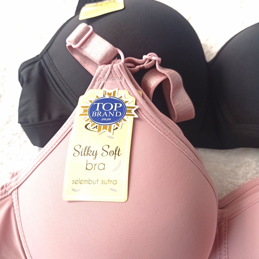 1 Pc BH SOREX 9815 - BRA CUP SEDANG - Setara A/B - Silky Soft Bra - Tanpa Kawat - Busa Sedang - 3 Kait