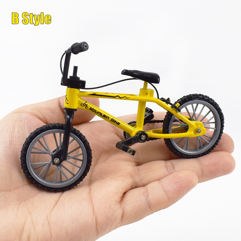 Mainan Sepeda Gunung Bmx Mini Bahan Metal Dengan Tali Rem Untuk Hadiah Anak Laki-Laki