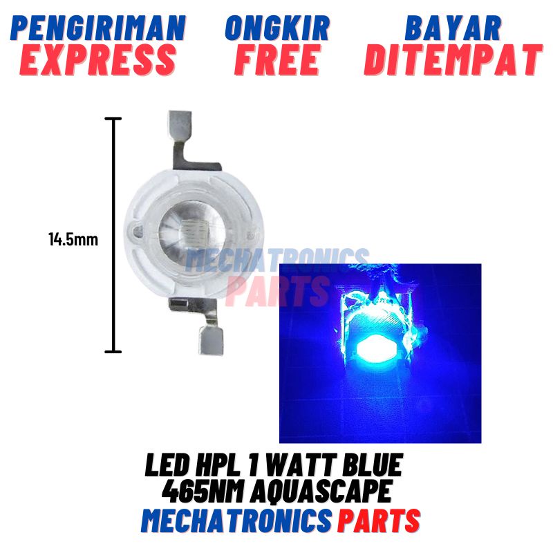 [DSP-9058] HPL LED 1 WATT ALL COLOR AQUASCAPE BLUE 465nM