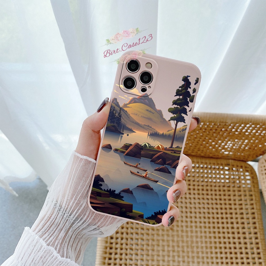 CASE CASING SOFTCASE SILIKON MACARON PELINDUNG KAMERA MOUNTAIN OPPO VIVO SAMSUNG XIAOMI REALME IPHONE ALL TYPE BC6099