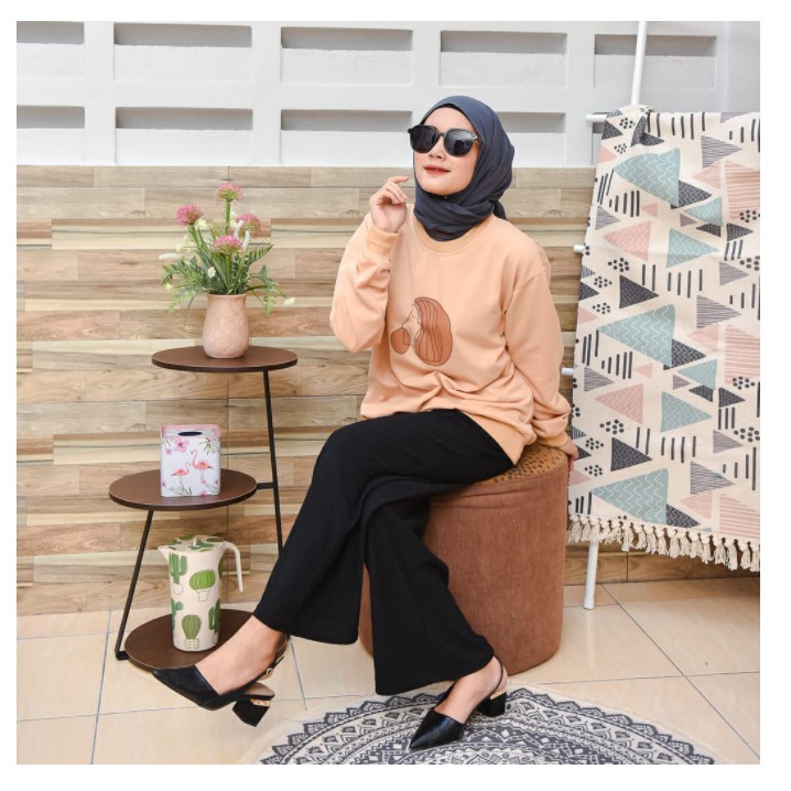 SWEATER WANITA FACE ZERA TEBAL TERBARU,