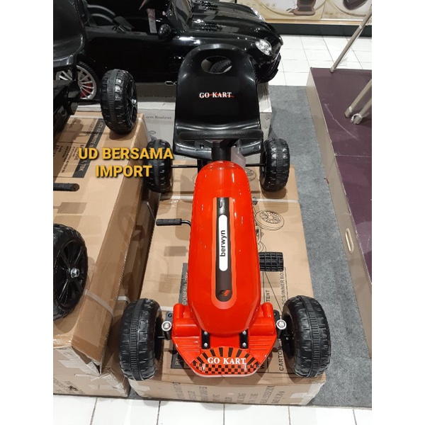 BERWYN GO KART ANAK MERAH MOBIL GOKART KAYUH ANAK ORIGINAL BERWYN