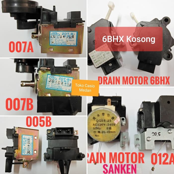 VALVE DRAIN MOTOR MESIN CUCI SANKEN SAPPORO NATIONAL