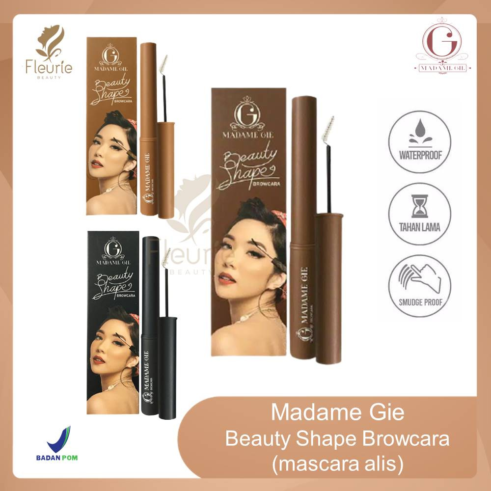 Madame Gie Beauty Shape Browcara - Makeup Mascara Alis Original BPOM