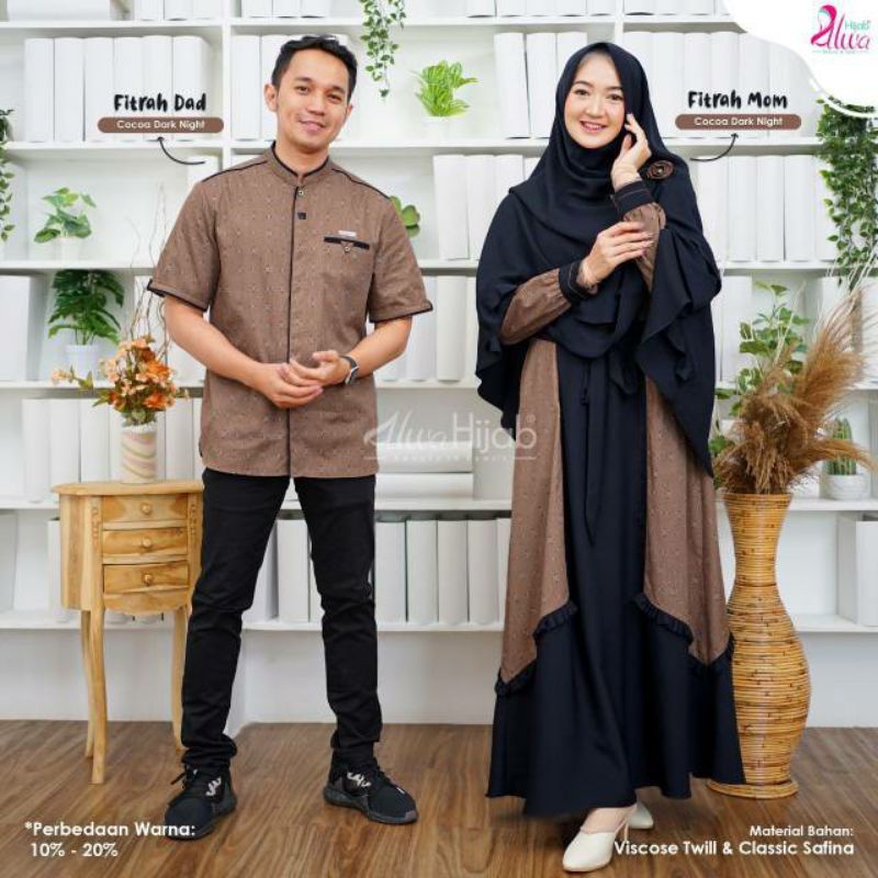 (READY)SARIMBIT FITRAH FAMILY BY ALWA HIJAB/SARIMBIT KEREN/GAMIS BRANDED PREMIUM MURAH/GAMIS PESTA/G