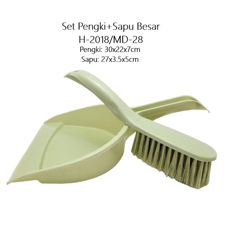 [1 Lusin] Set Dustpan Sapu/Pengki Sapu Besar