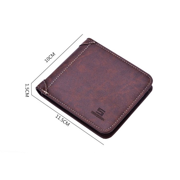 DOMPET PRIA LIPAT KULIT KEREN KUALITAS PREMIUM DEABOLAR 915 - COD / BISA BAYAR DI TEMPAT