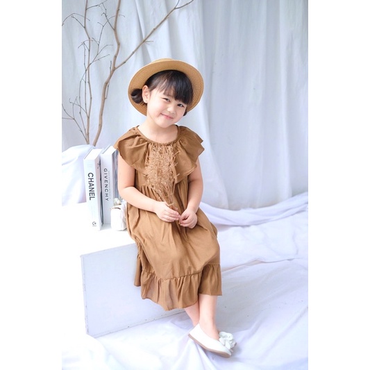 Dress Anak Loly Original Rayon Baju Anak Perempuan Super Premiuma