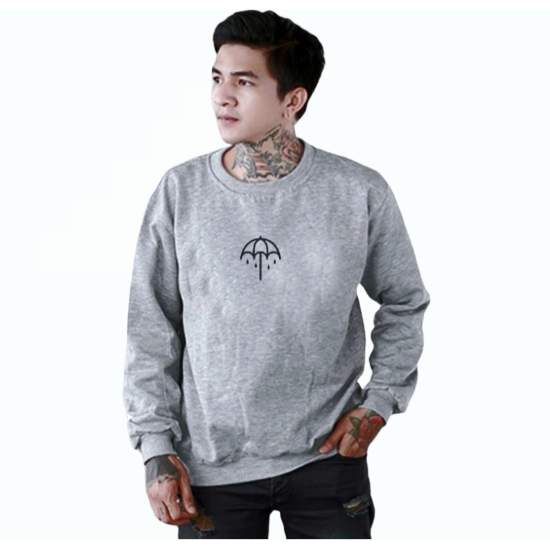 COD - Crewneck Logo Payung - Sweatshirt Crewneck Pria / Crewneck Distro Premium Trendy- sweatershirt crewneck jumbo m - xxl