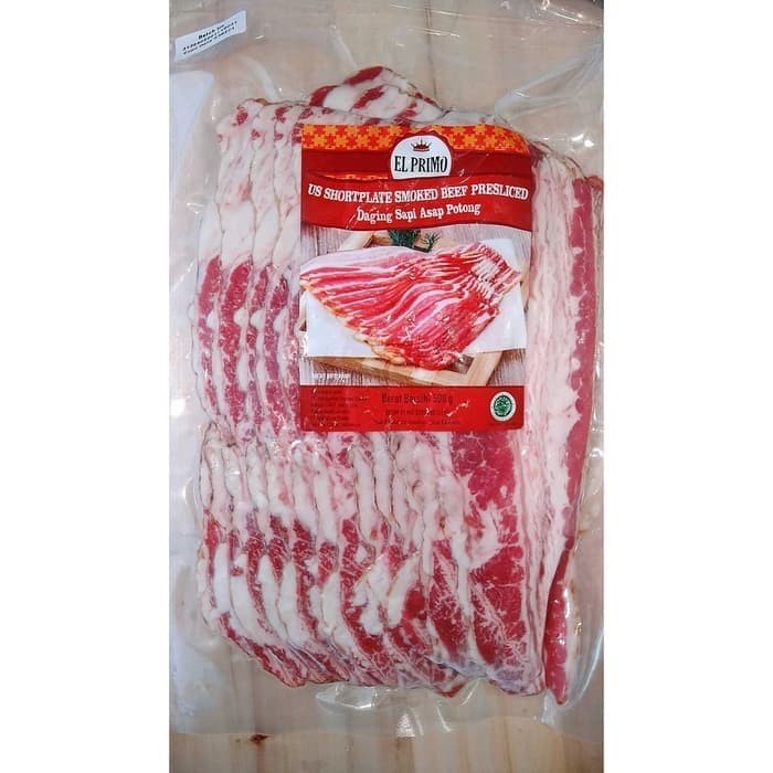 

Daging Asap - Daging Sapi Asap Us Shortplate 500 Gr El Primo Smoke Beef Presliced
