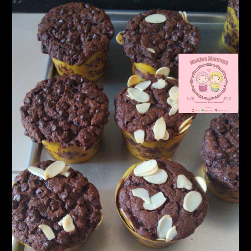 

Muffin Cokelat moist murah bahan berkualitas