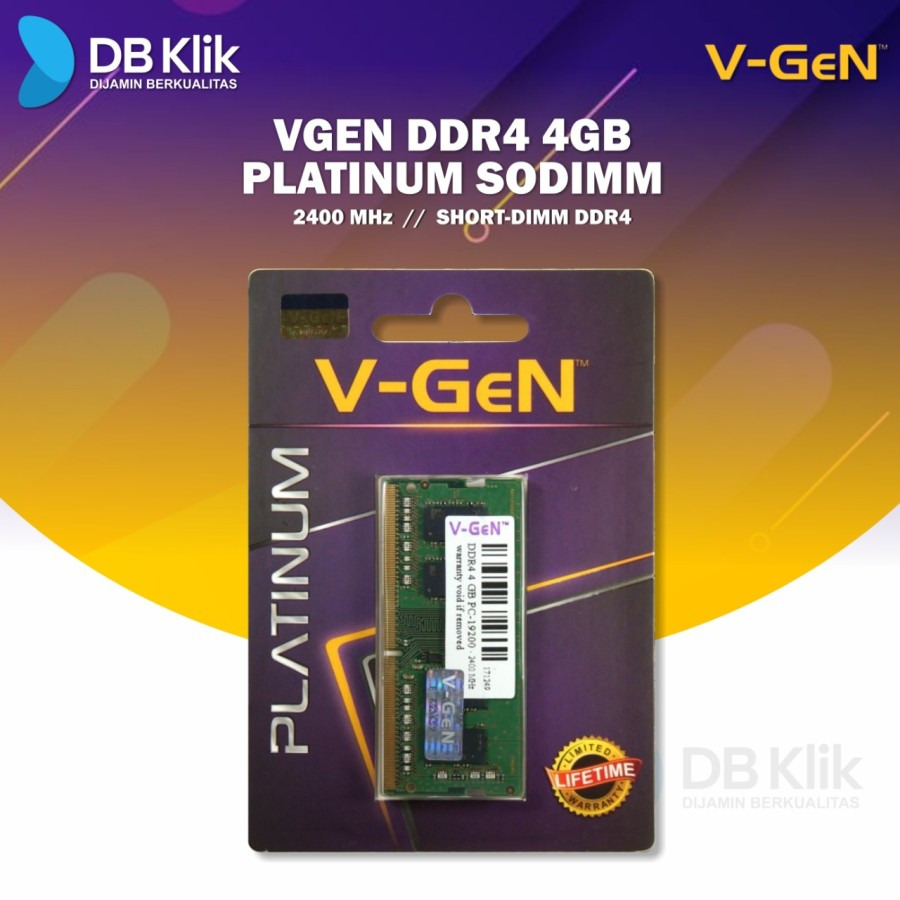 RAM Memory Notebook VGEN DDR4 4GB PLATINUM (Sodimm)