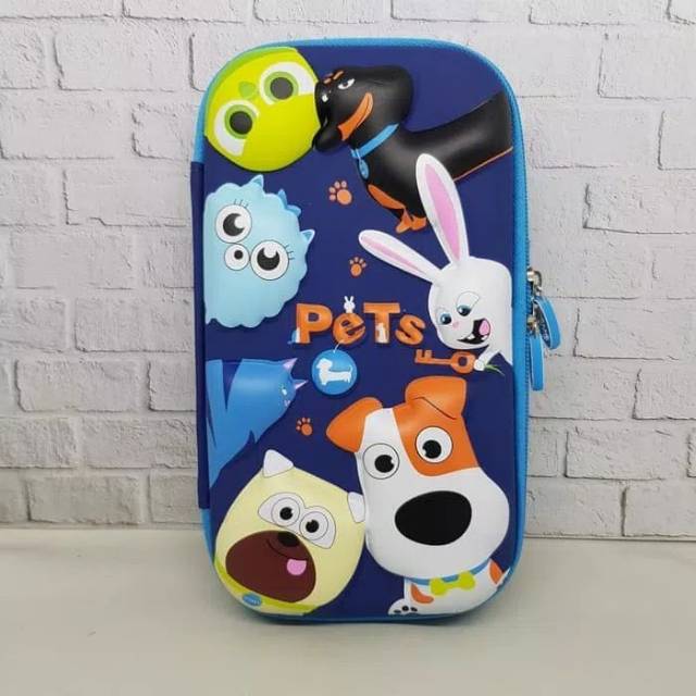 

Tempat Pensil Alat Tulis Smiggle EVA Hardcase Pets Life Waterproof