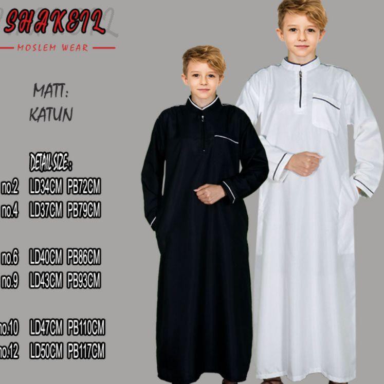 Baju Gamis Anak / Jubah Anak Laki Laki Umur 2 - 12 Tahun