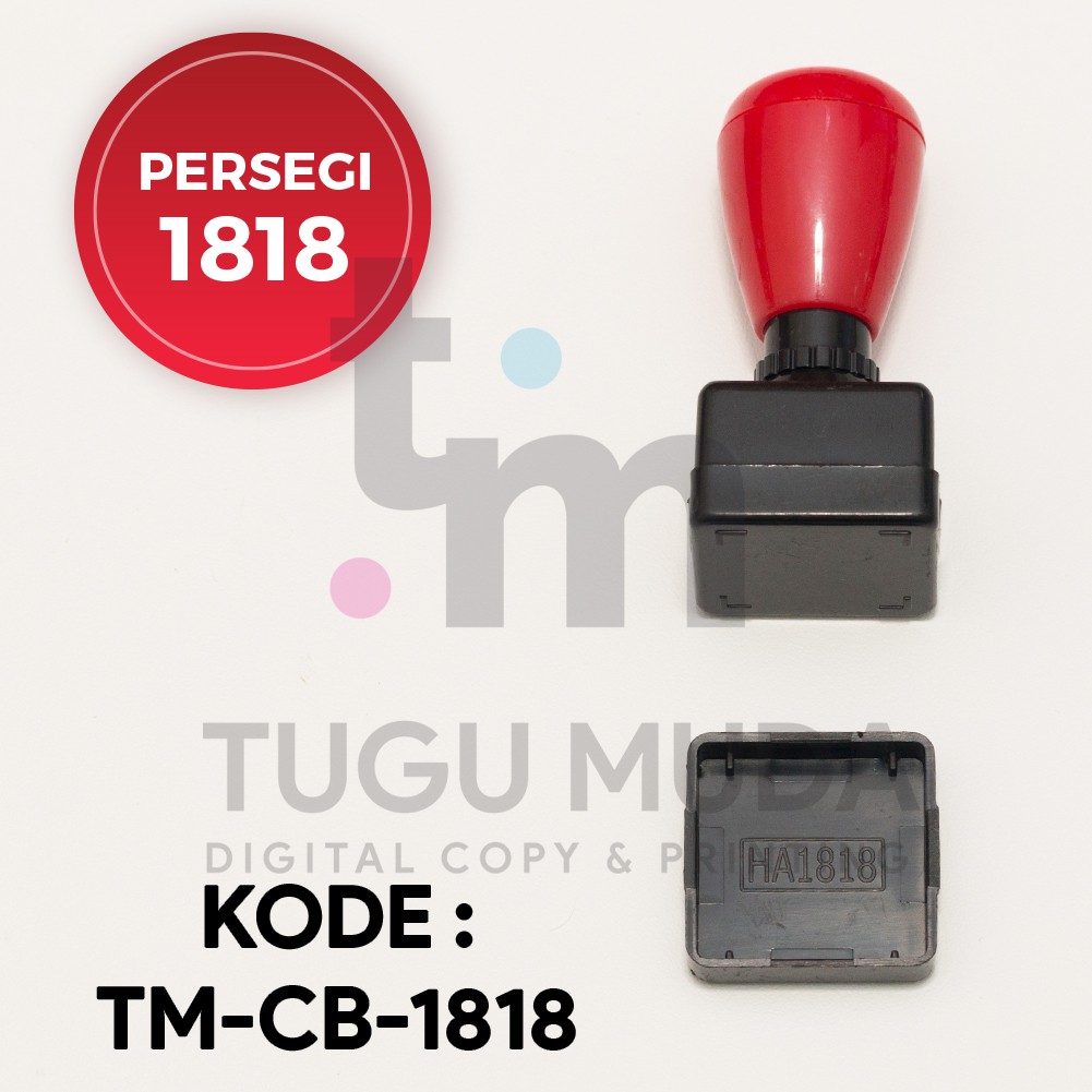 

GROSIR Gagang Stempel Flash KOTAK/PERSEGI 1818 (18x18mm) -TM-CB-1818