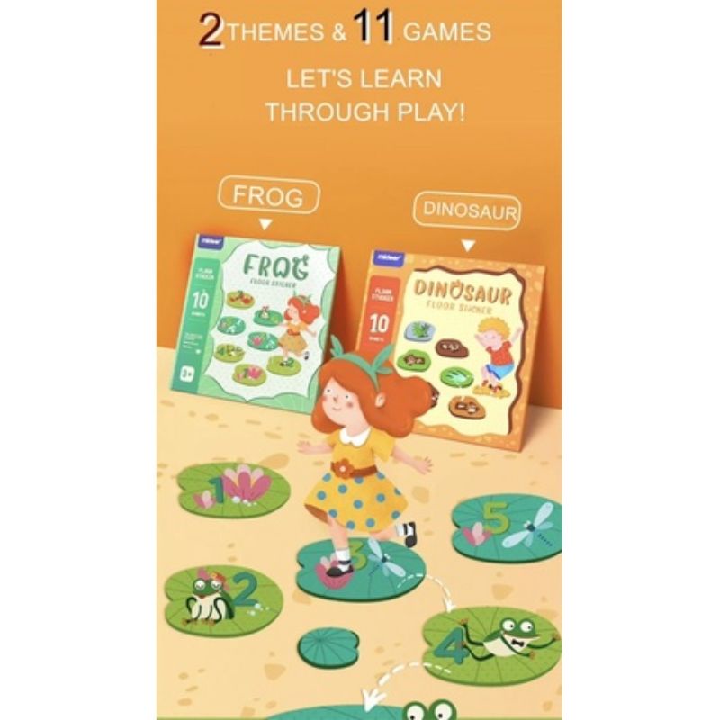 mideer sticker floor puzzle hopscotch game engklek