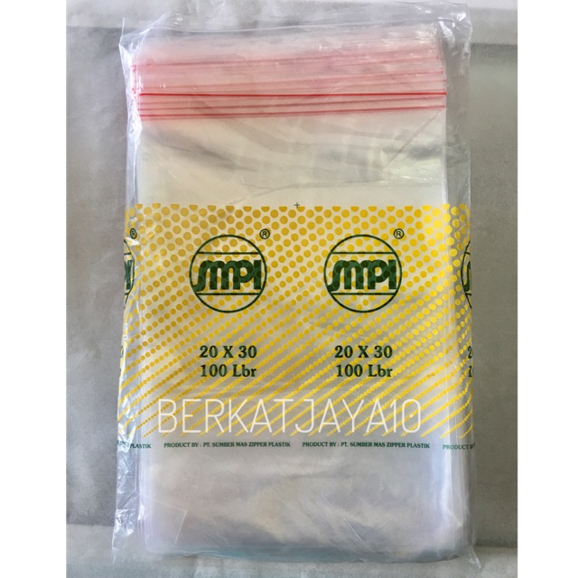 Plastik PE Klip 20x30 cm Zipper Lock isi 100pcs