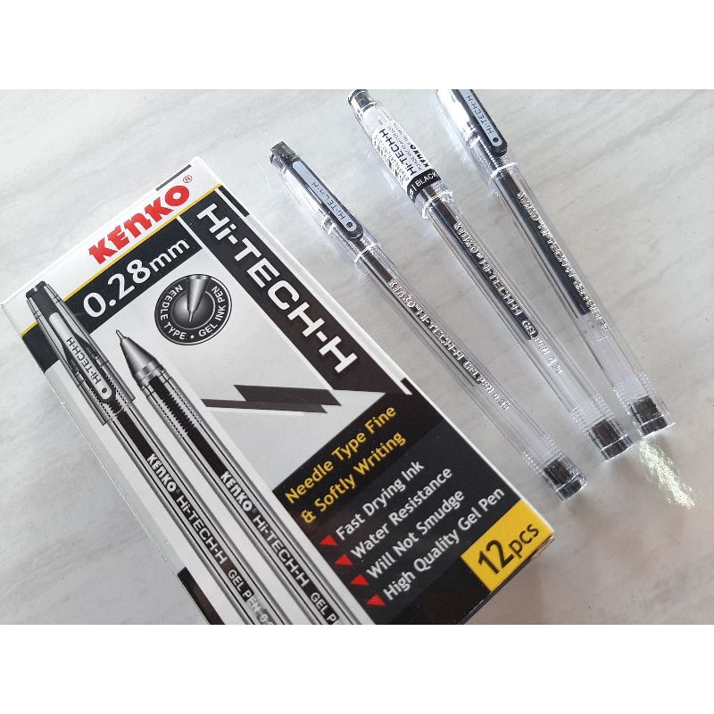 

PEN HITECH 0.28 KENKO SATU PAK ISI 12PCS