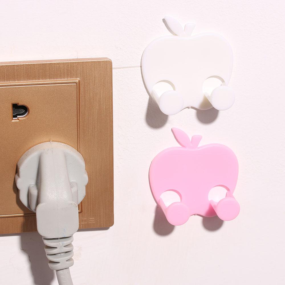 Solighter Random Color Finishing Plug Holder Pemakaian Rumah Tangga Rak Multifungsi Tempel