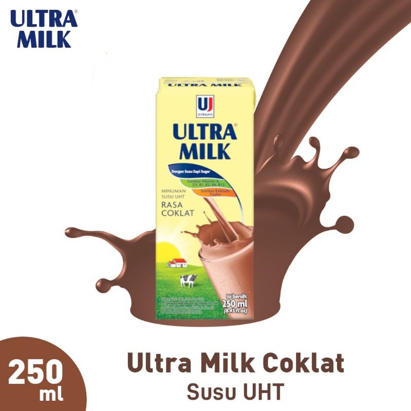 

SUSU ULTRAMILK 250ML Varian Coklat Produk mitra harga khusus eceran dan grosir