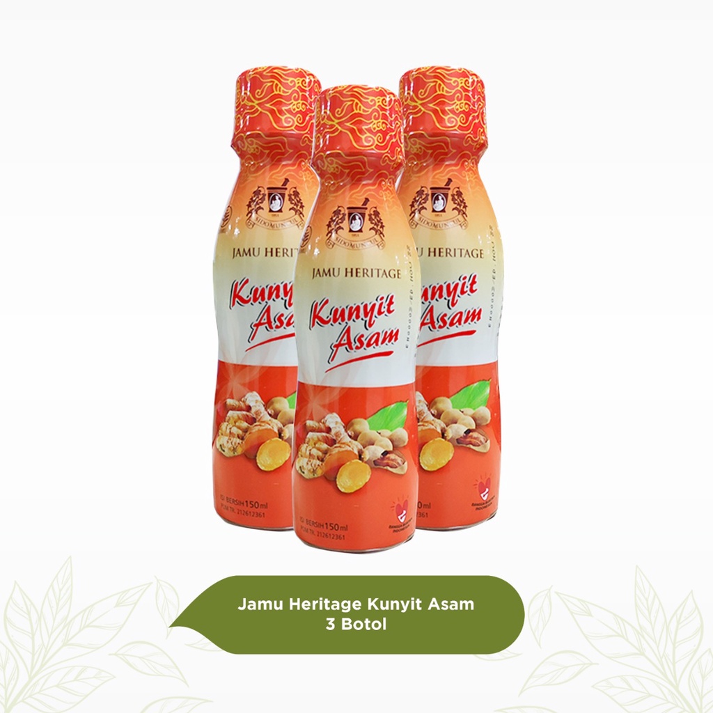 Jual Jamu Heritage Kunyit Asam Sidomuncul 150 Ml 3 Botol Shopee