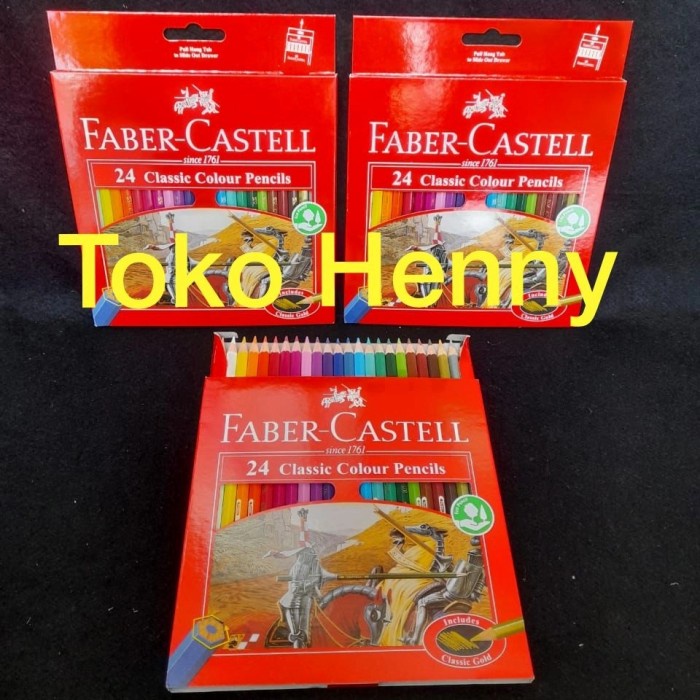 

Terlaris Pensil Warna Faber Castell Isi 24 Warna Classic Promo