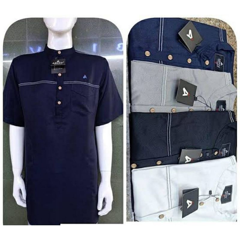 KEMKO OXFORD 04 BY ABIYU/kemeja muslim pria/baju koko dewasa/baju muslim pria dewasa/koko modis