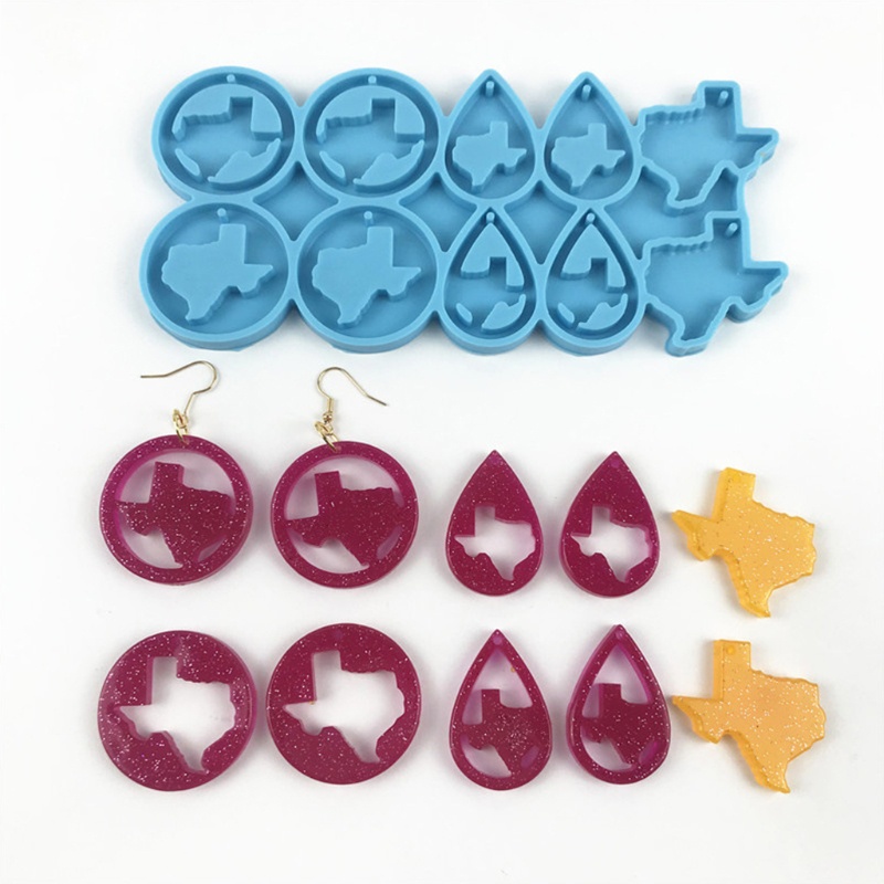 SIY  Earrings Epoxy Resin Mold Ear Studs Dangle Casting Silicone Mould DIY Crafts Jewelry Pendants Casting Tool