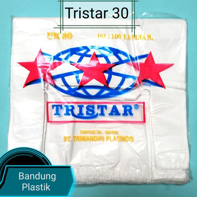 

Favorit] Kantong Plastik Kresek Tristar / Plastik Hd Ukuran 30 / Ts 30 - Putih