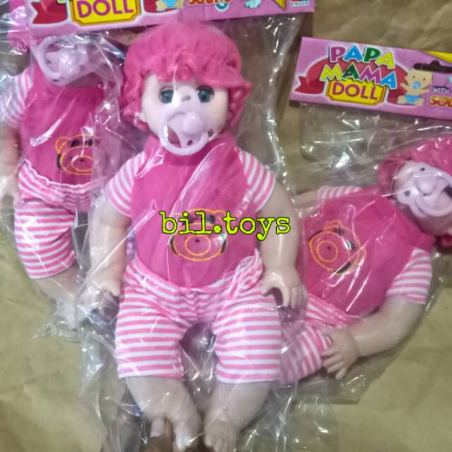 BONEKA PAPA MAMA NANGIS SEPERTI SUSAN MAINAN ANAK PEREMPUAN BONEKA BISA NANGIS