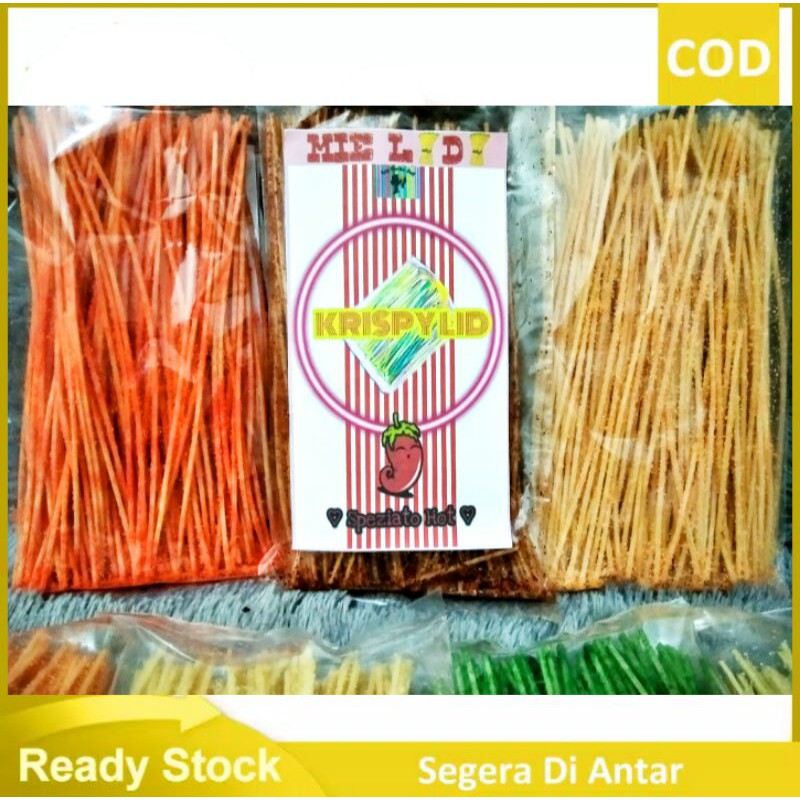 

Eceran KRISPY_LID Mie Lidi 65gram Rasa Pedas . Yang Lain Lewatttttt "Krispy Lid" Ok. Si umang