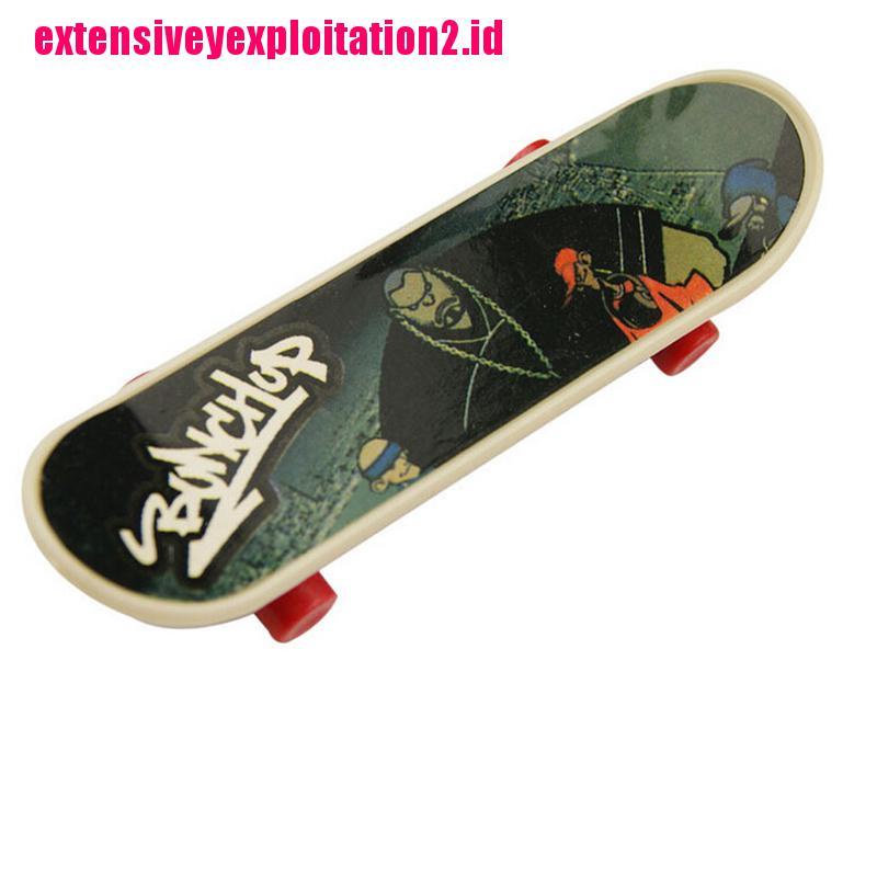 &lt; E2id &amp; &gt; 1pc Mainan Skateboard Jari Mini 3.7 &quot;Untuk Anak Laki-Laki / Perempuan
