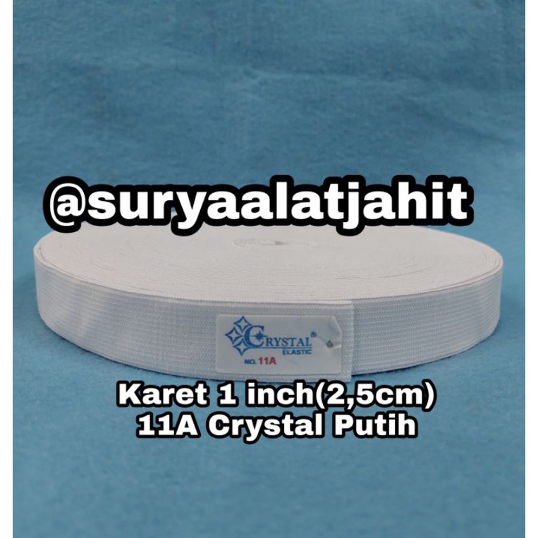 Karet Crystal 1in (2.5cm) CR 11A putih =rp.20.850/1pcs