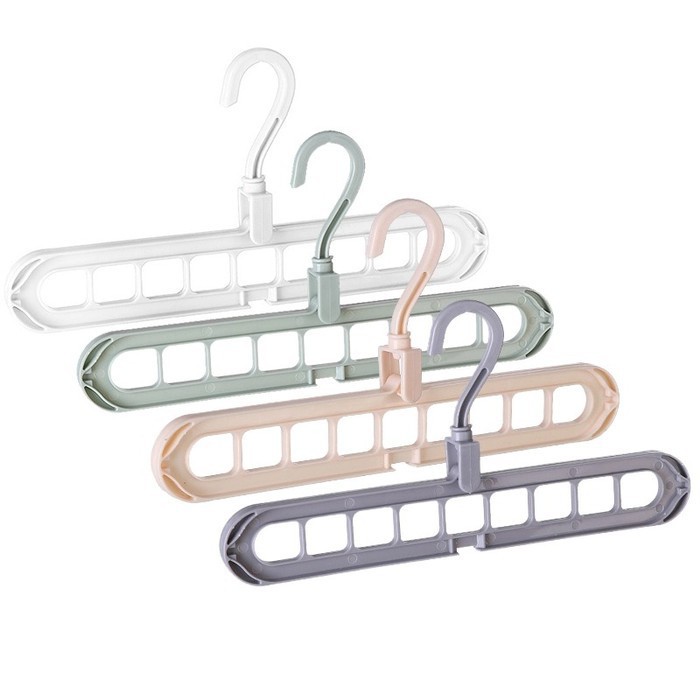 Gantungan Baju Ajaib Magic Hanger 9 Lubang Foldable Hanger Lipat SK21